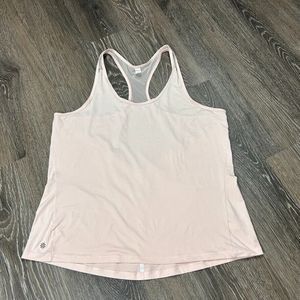 Athleta Pink Mesh Racerback Lightweight Tank Top Size XL Great Used Condition